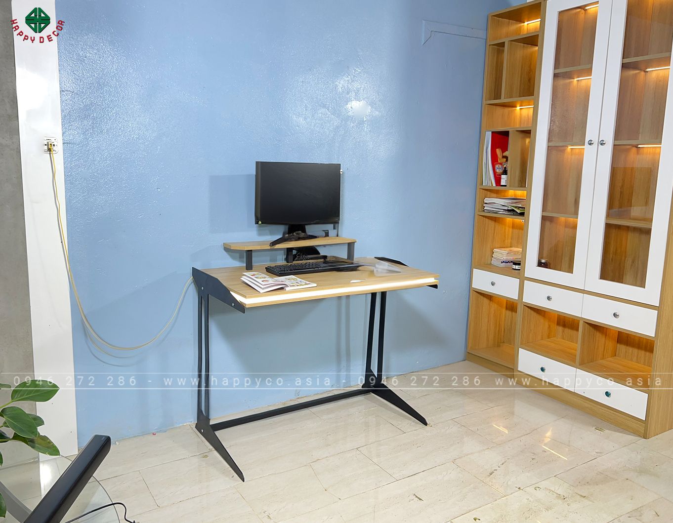 Bàn gaming chân sắt hiện đại BV6813