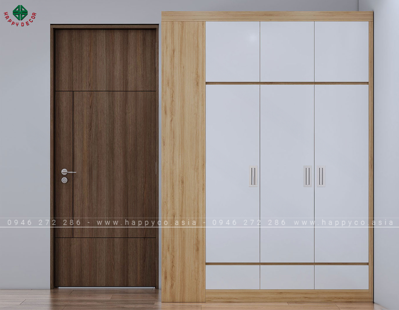 Tủ quần áo chung cư thông minh TA6823