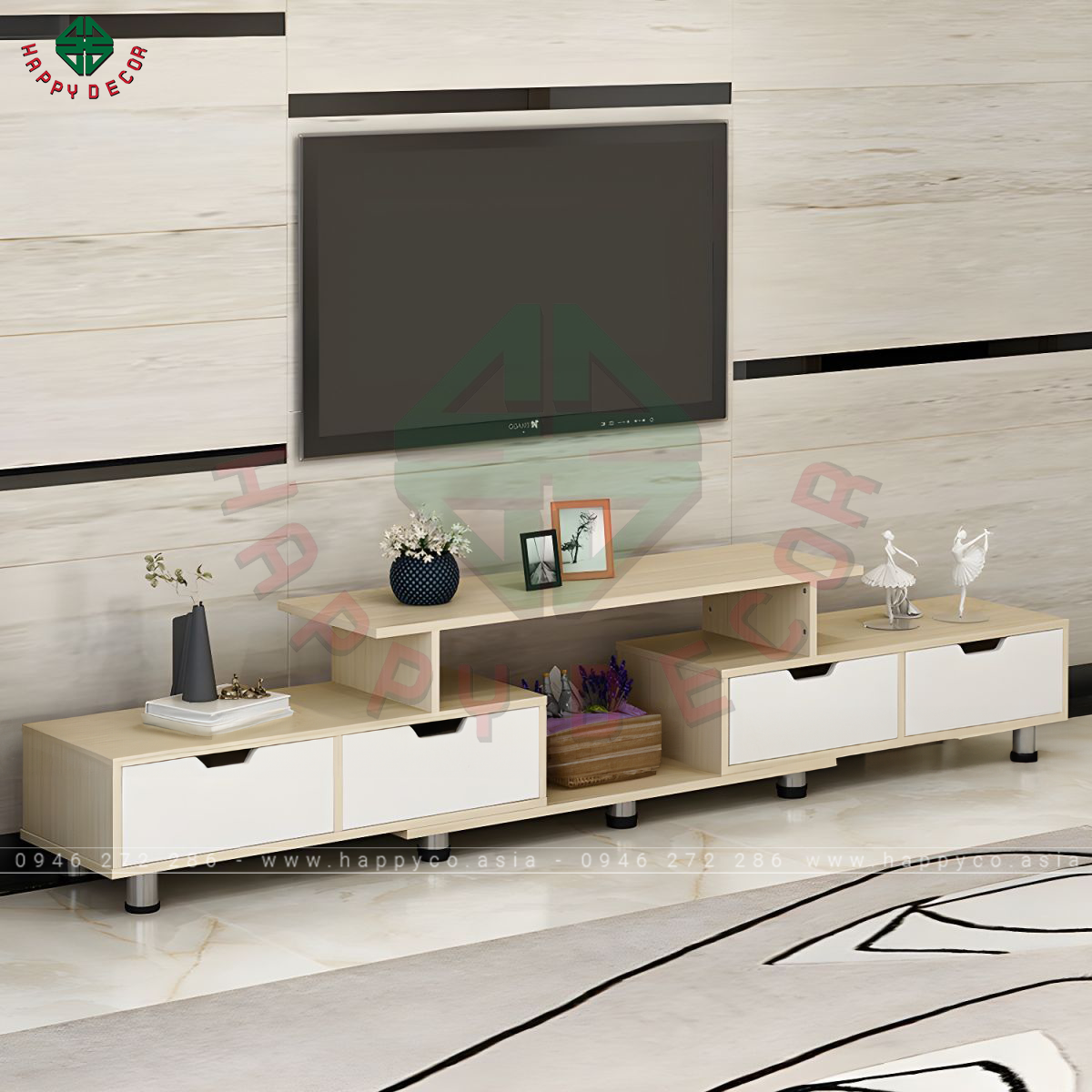 Kệ tivi VÁN công nghiệp sang trọng KT6830