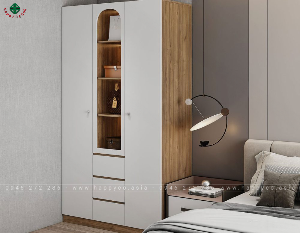 Tủ quần áo gỗ công nghiệp đẹp TA6830