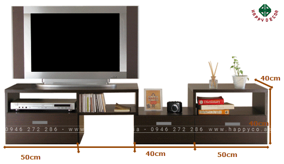 Kích Thước Kệ tivi gỗ công nghiệp hiện đại KT6825