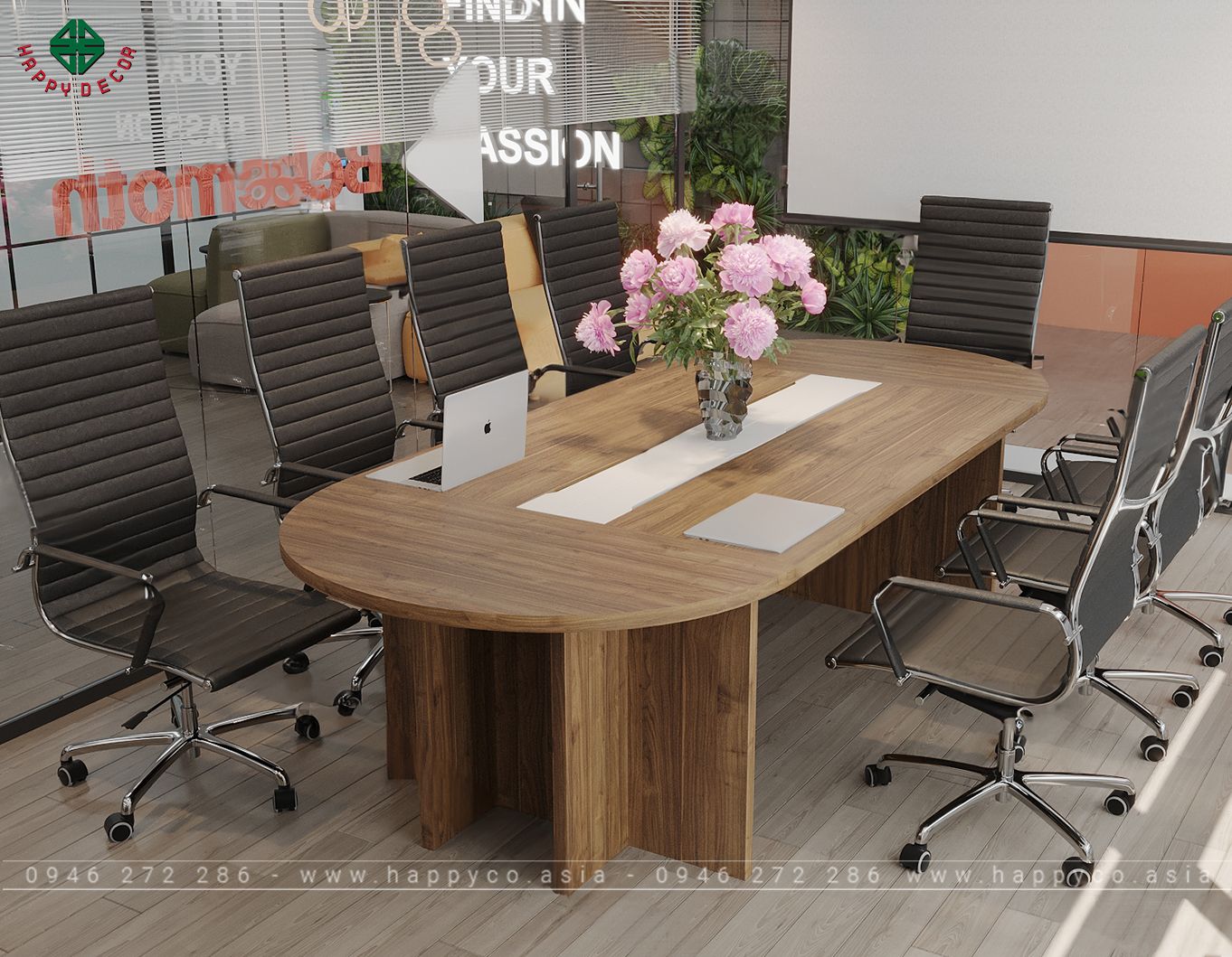 Bàn họp văn phòng dài 2,8m BH6804