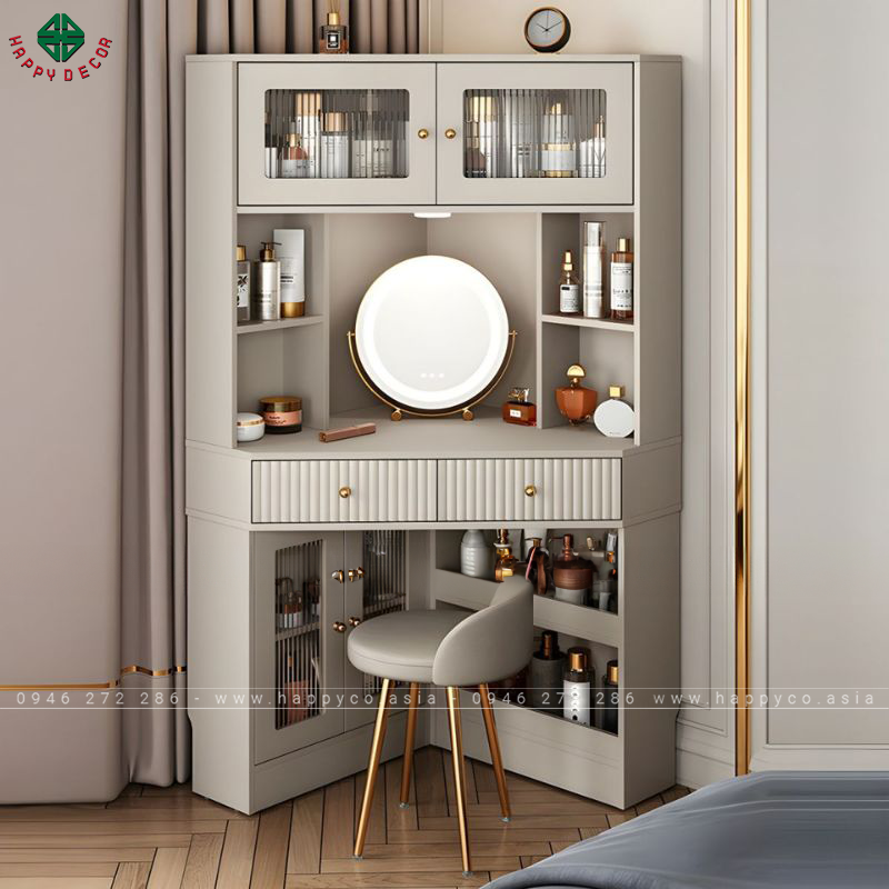 Bàn trang điểm gỗ công nghiệp tinh tế, đa năng BP6831