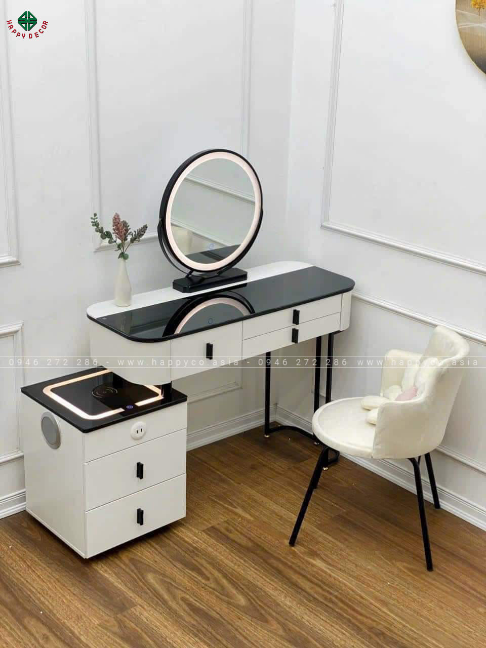 Bàn trang điểm gỗ MDF bọc nhựa TN36