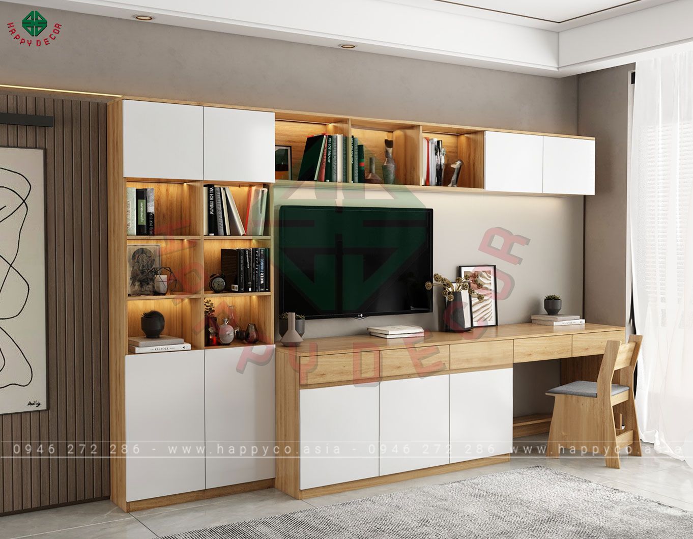 Kệ tivi phòng khách đa năng KT6807