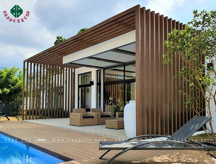 Tấm ốp lam sóng ngoài trời tránh mưa, gió