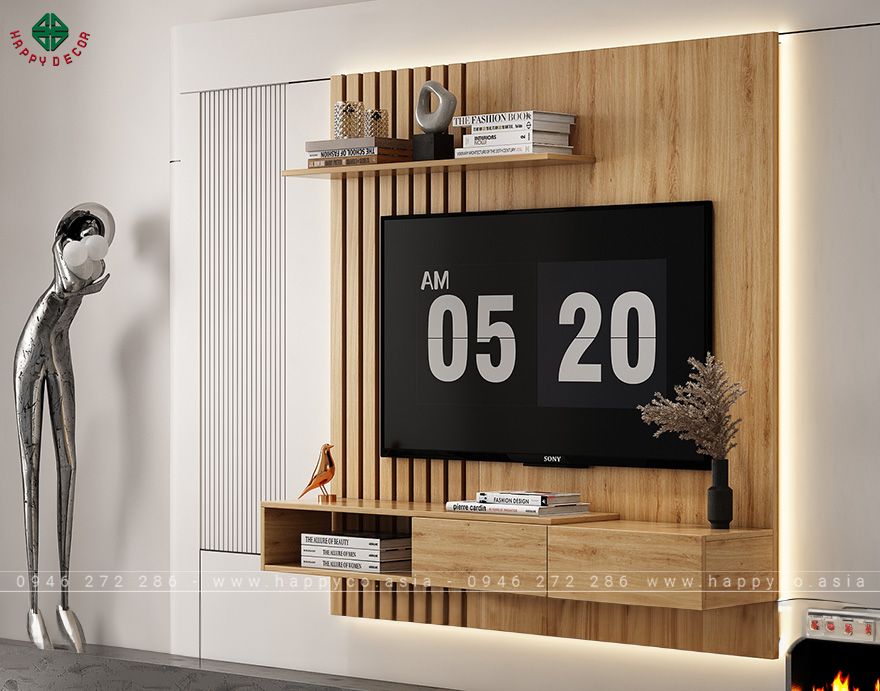 Kệ tivi treo tường gỗ công nghiệp KT6811