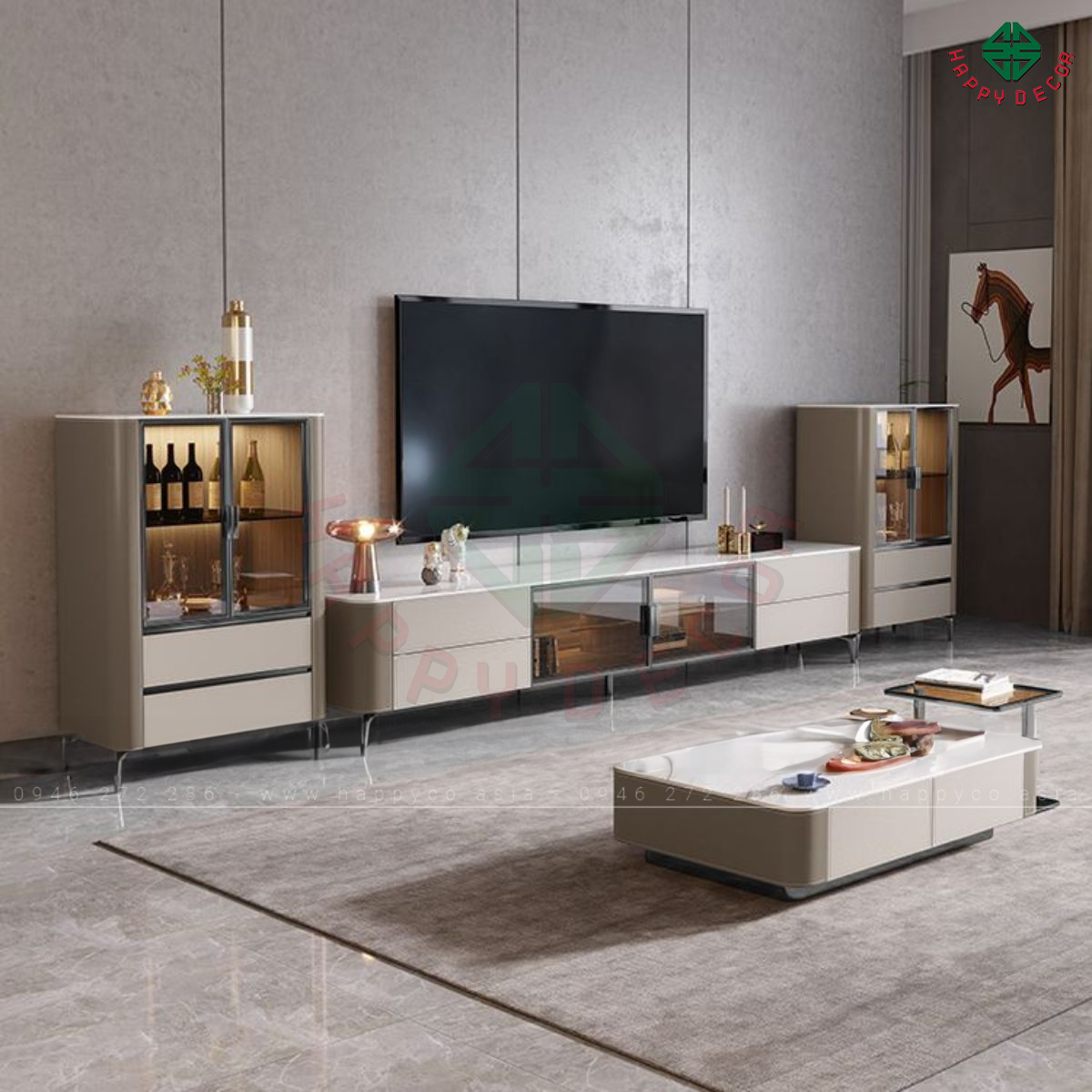 Kệ tivi gỗ công nghiệp sang trọng KT6831