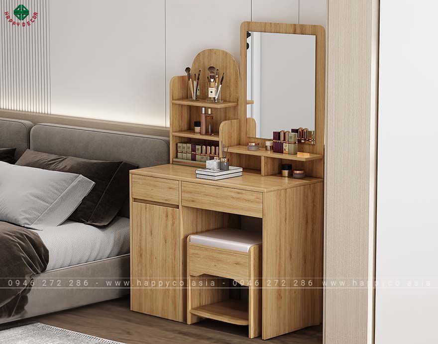 Bàn trang điểm gỗ nhỏ gọn BP6815