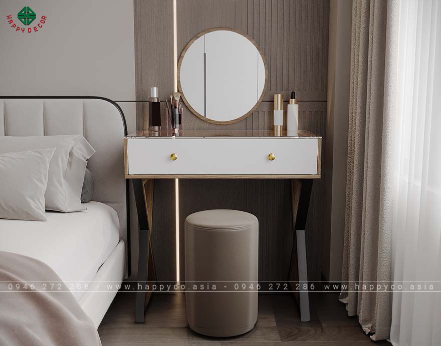 Bàn trang điểm đơn giản bằng gỗ BP6811