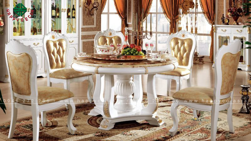 Kích thước bàn ăn tân cổ điển