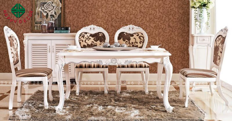 Bàn ăn tân cổ điển cao cấp - Mẫu 7