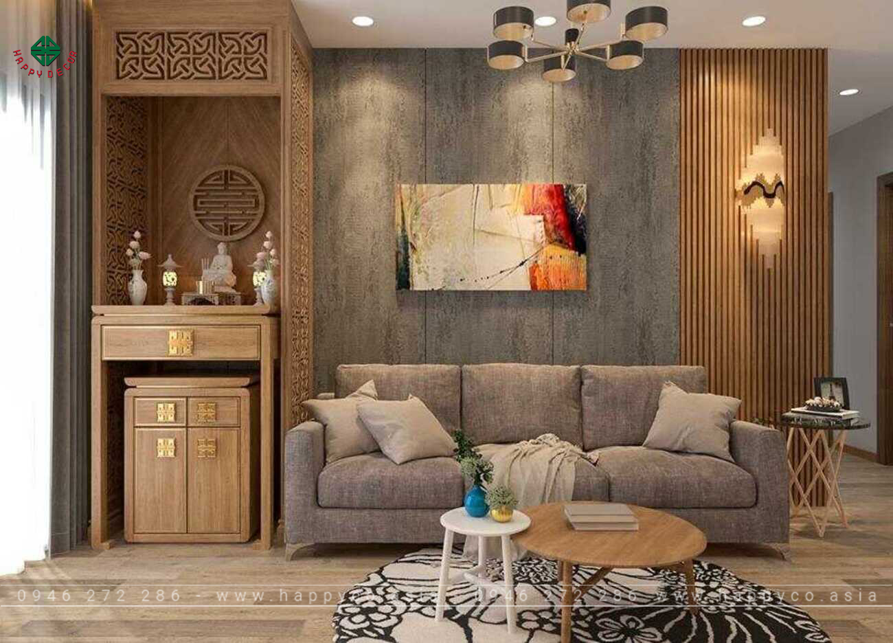 Lựa chọn kích thước bàn thờ cũng là yếu tố quan trọng