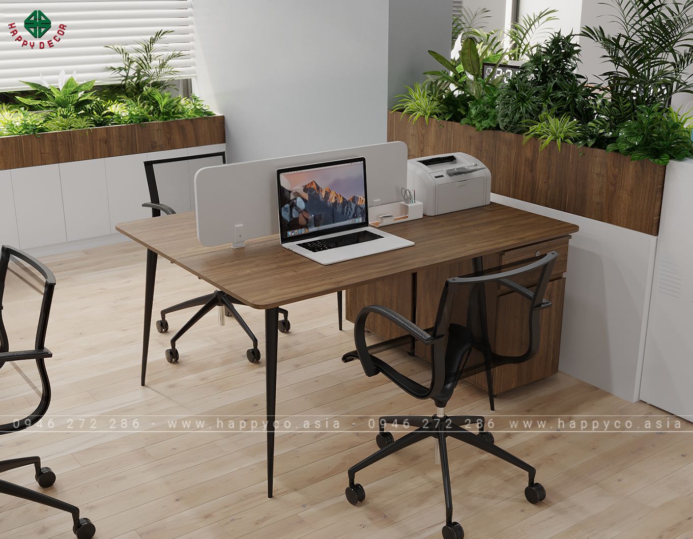 Cụm bàn làm việc 2 người BLV6800