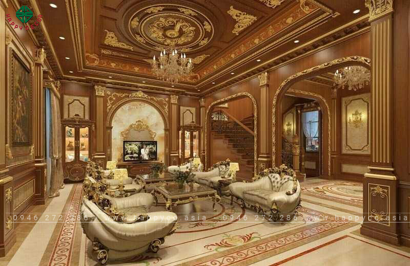 Trần nhà bằng gỗ - mẫu 1