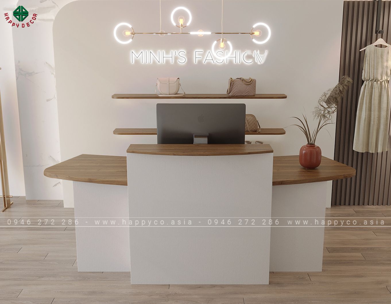 Bàn quầy lễ tân BQ6813