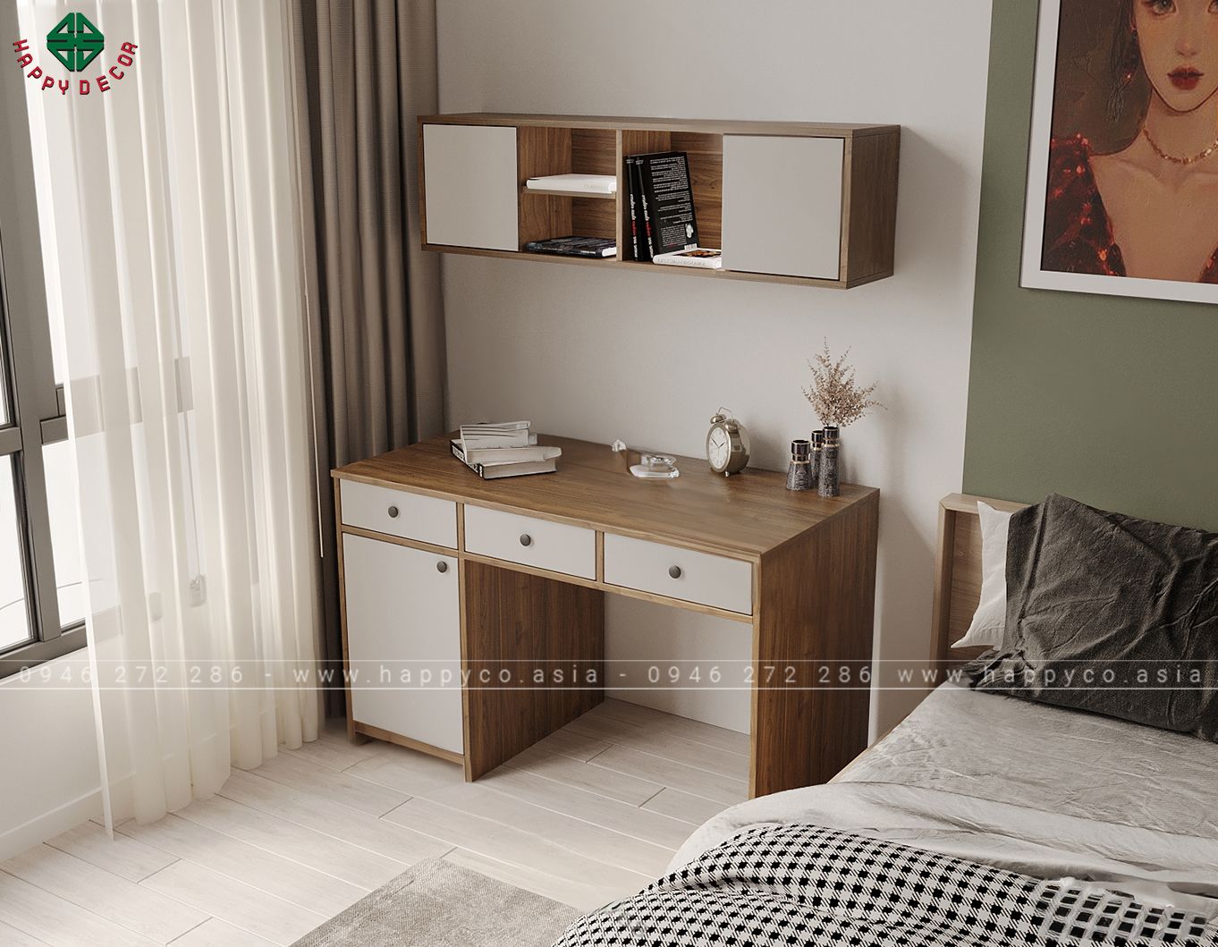 Bàn làm việc tại nhà nhỏ gọn BV6809