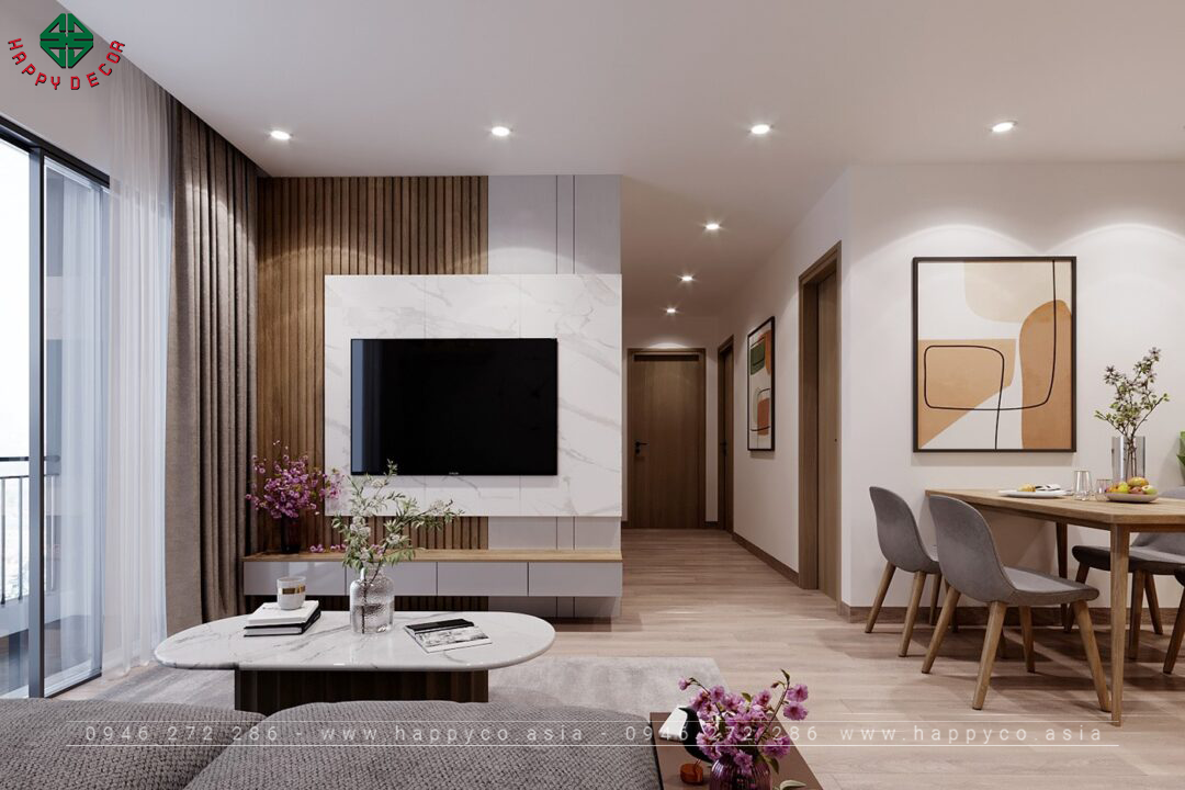 Nội thất căn hộ 2 phòng ngủ- Mẫu 03