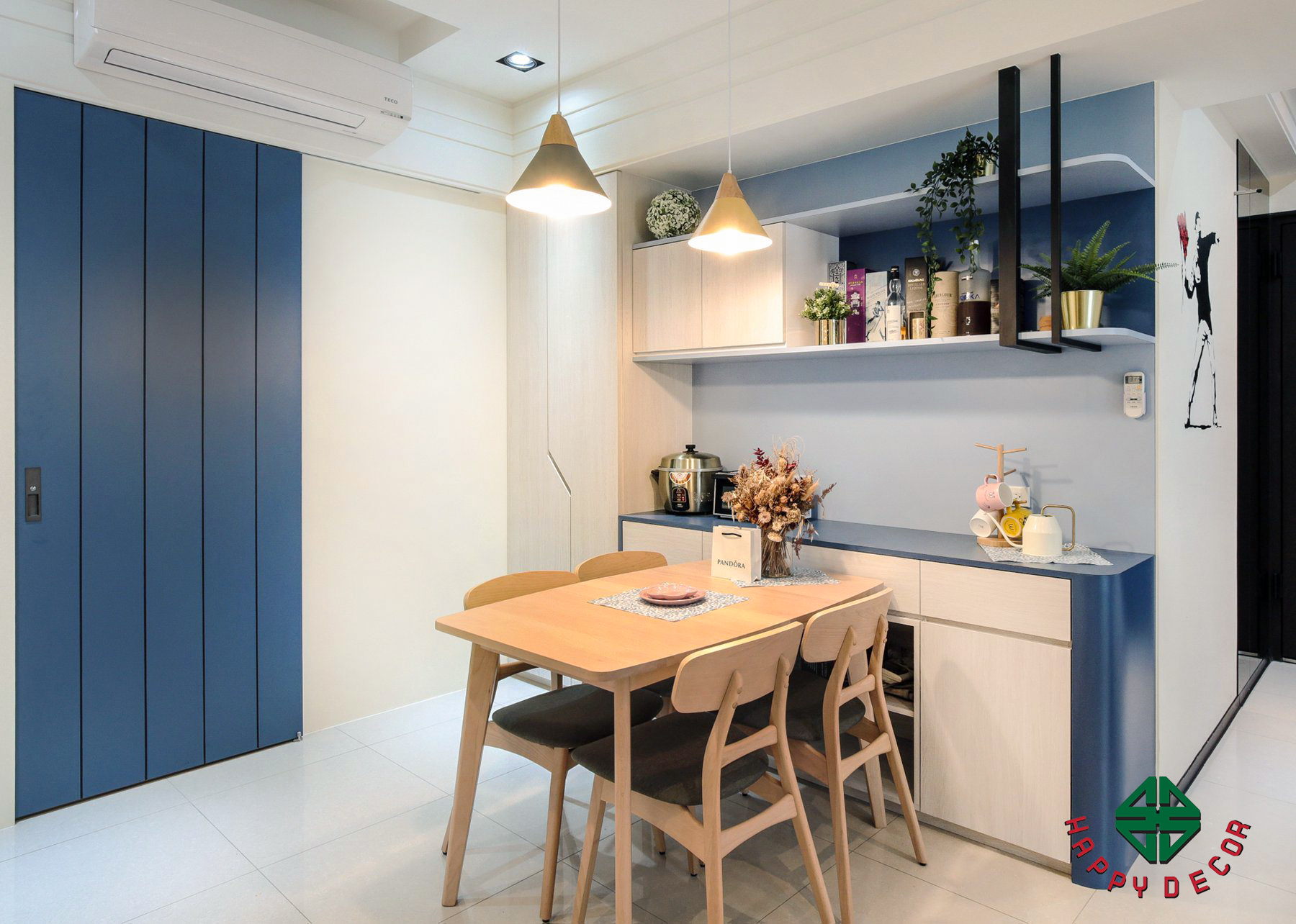 Hình phong thủy nhà bếp happy decor