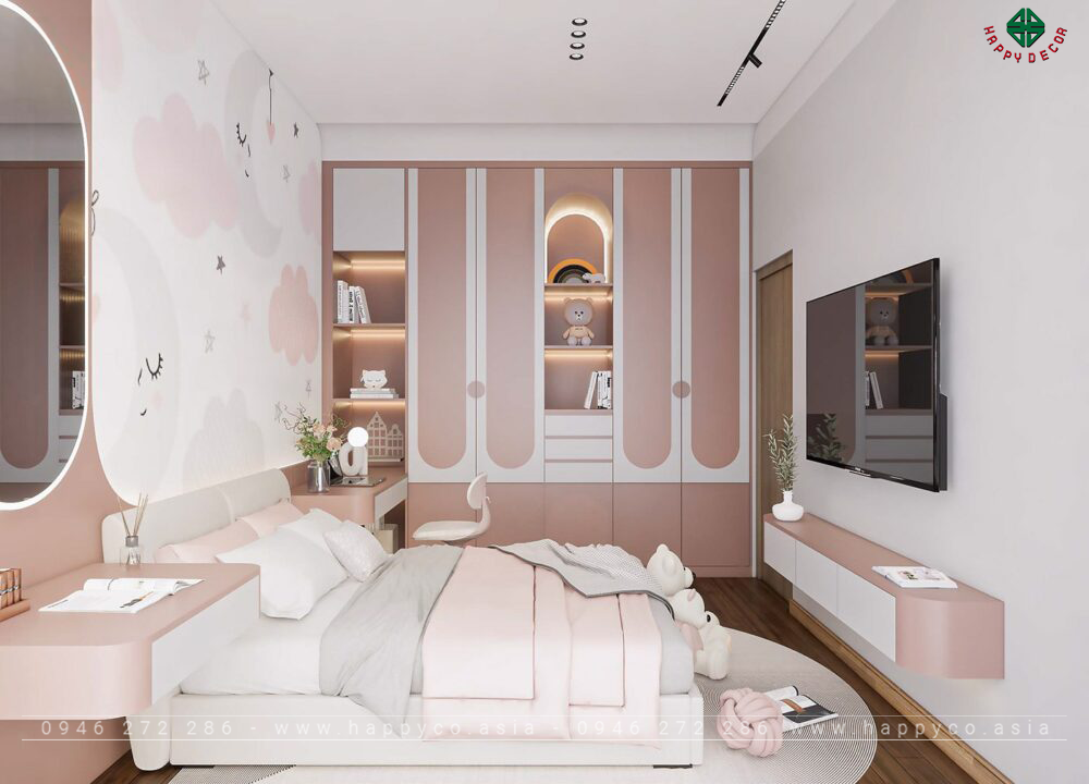 Nội thất căn hộ 2 phòng ngủ- Mẫu 08