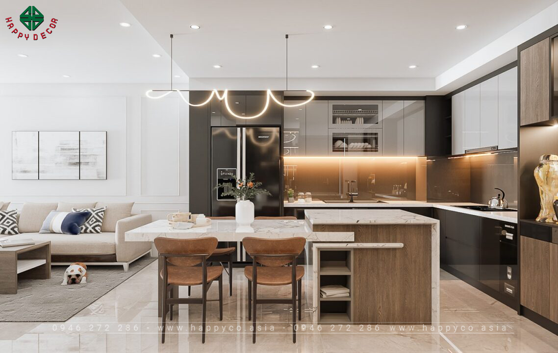 Nội thất căn hộ 3 phòng ngủ- Mẫu 05