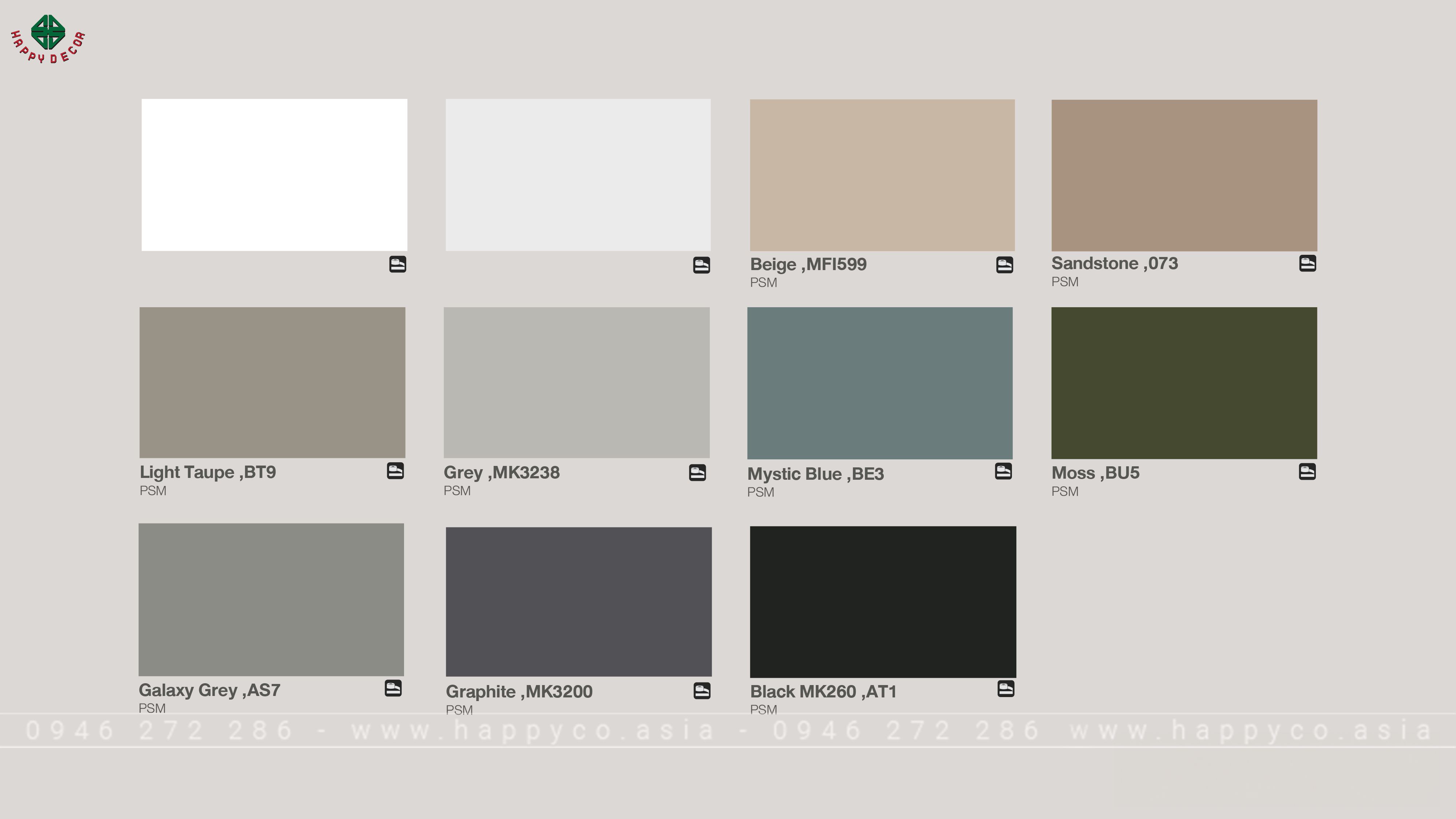 Ván Panel Plusđa dạng về màu sắc