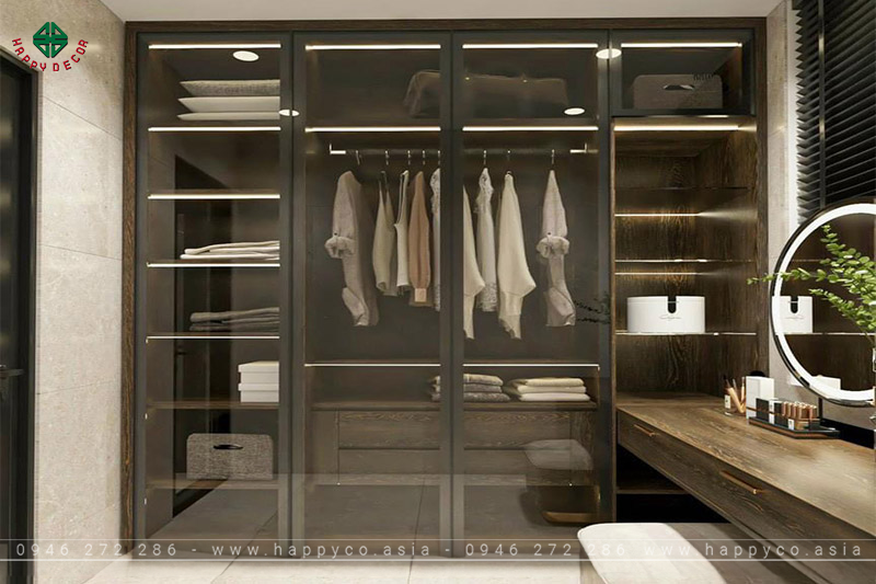 Hầu hết khách hàng hướng tới phong cách tiện nghi sẽ lựa chọn mẫu tủ có cửa trượt