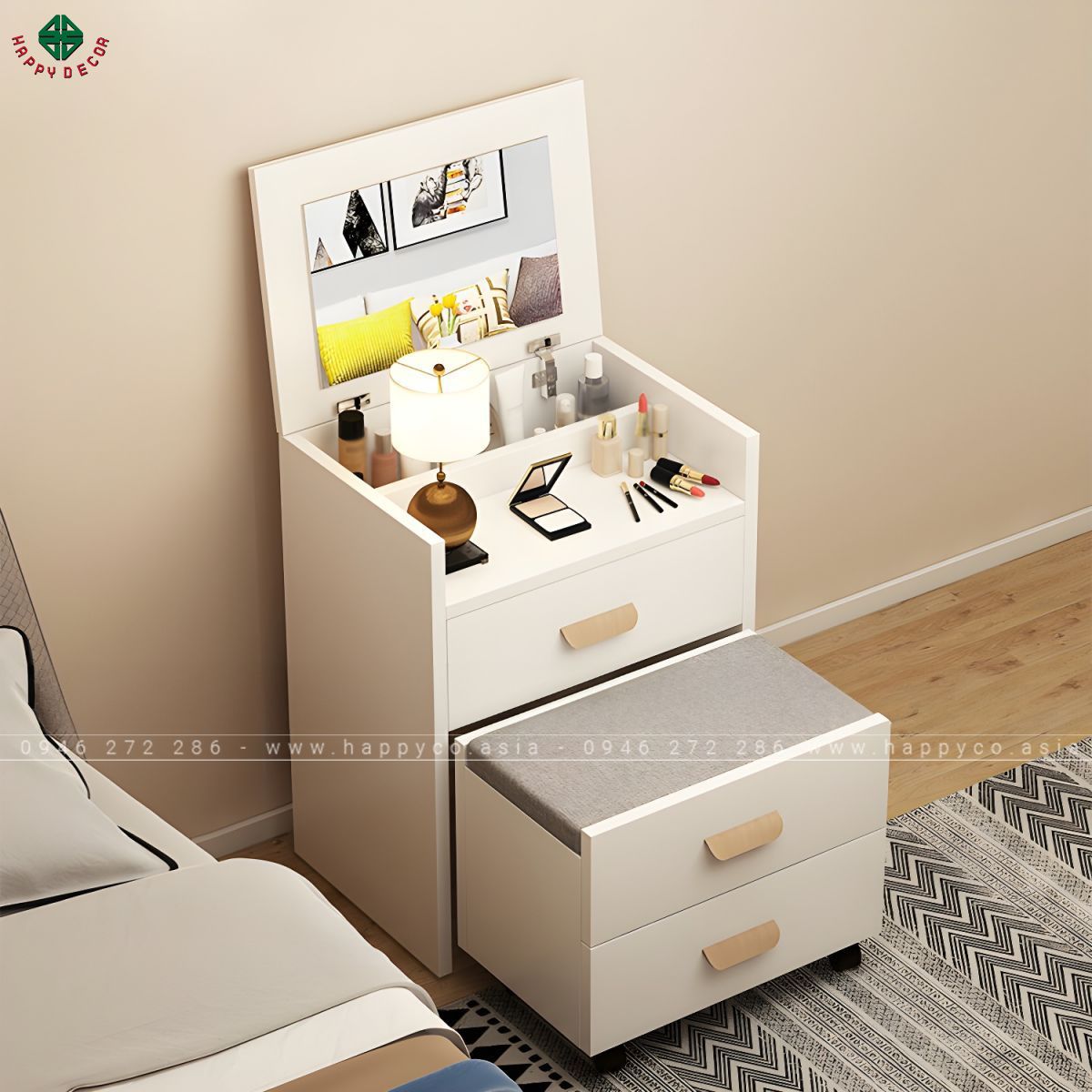 Bàn trang điểm gỗ công nghiệp thông minh BP6840
