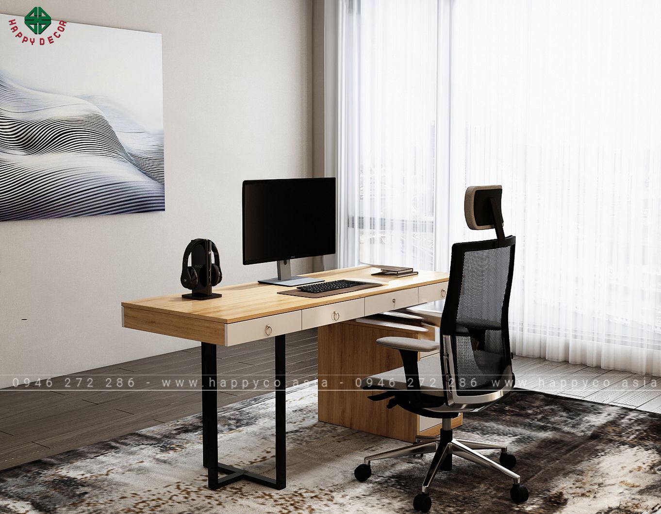 Mẫu bàn làm việc đẹp BV6810