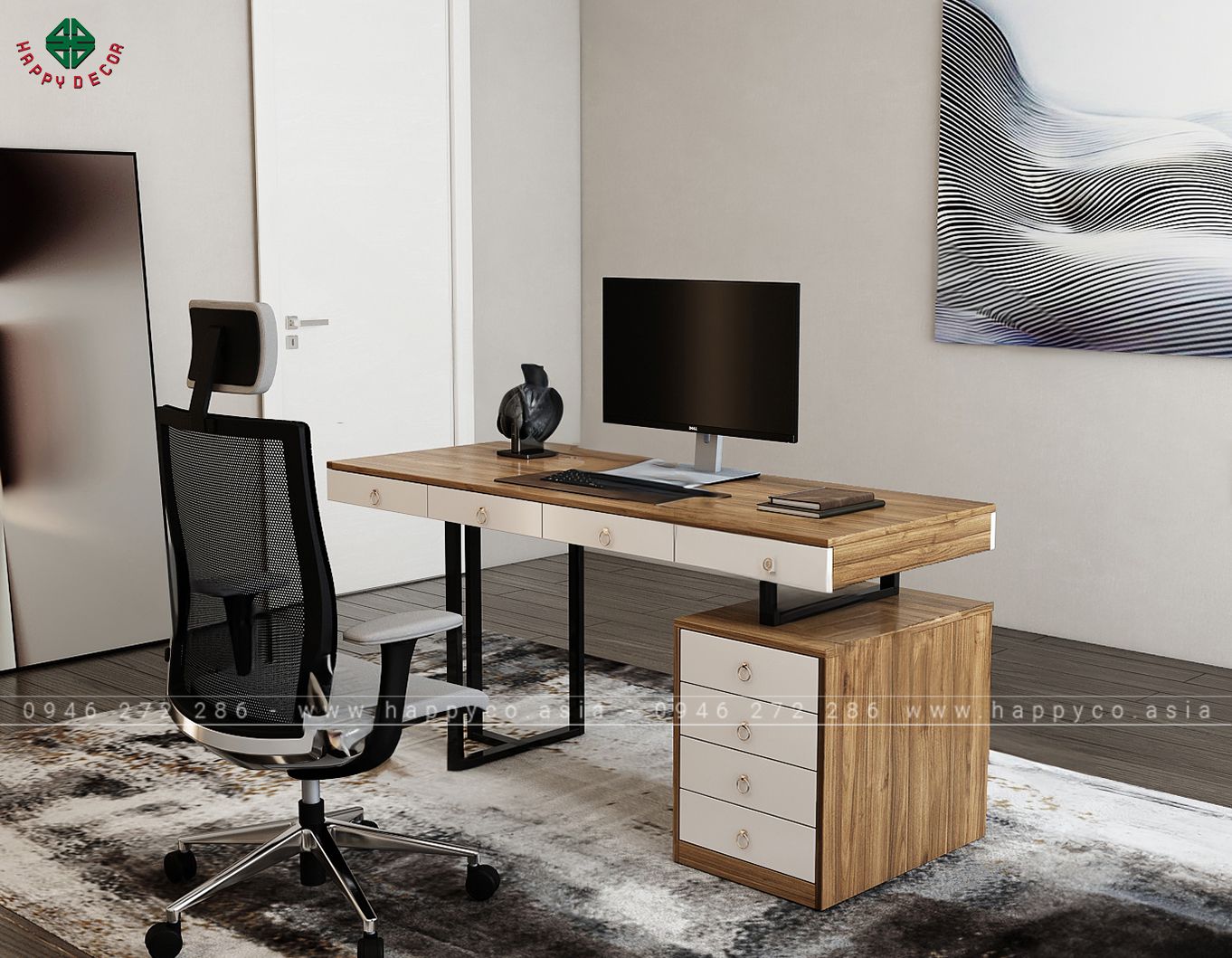 Bàn làm việc đơn giản có ngăn kéo BV6810