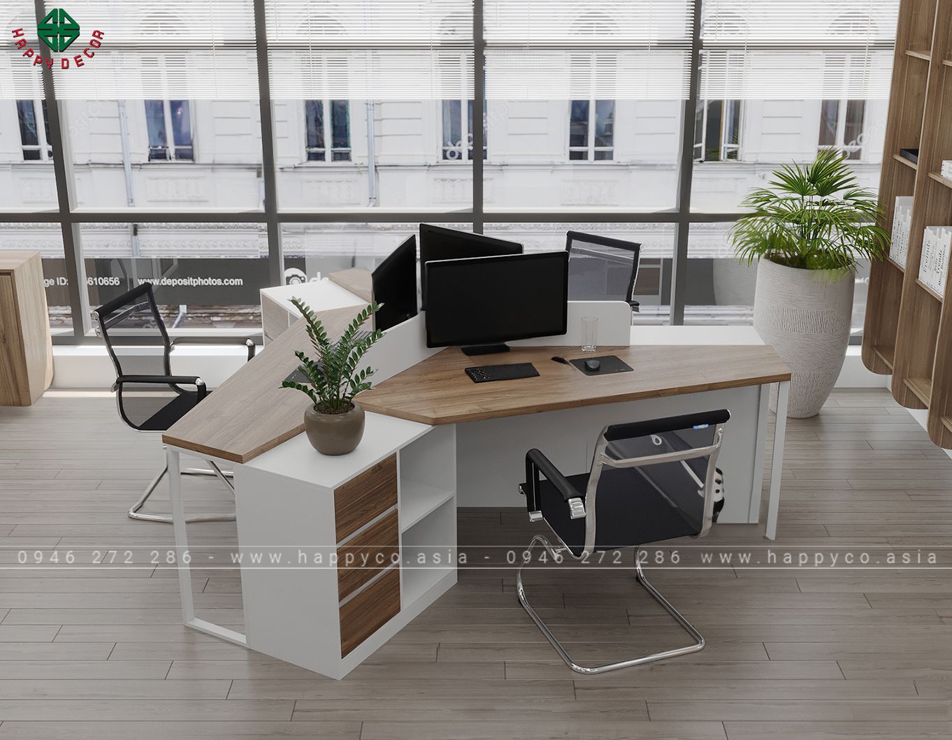 Bàn làm việc văn phòng chân sắt BLV6801