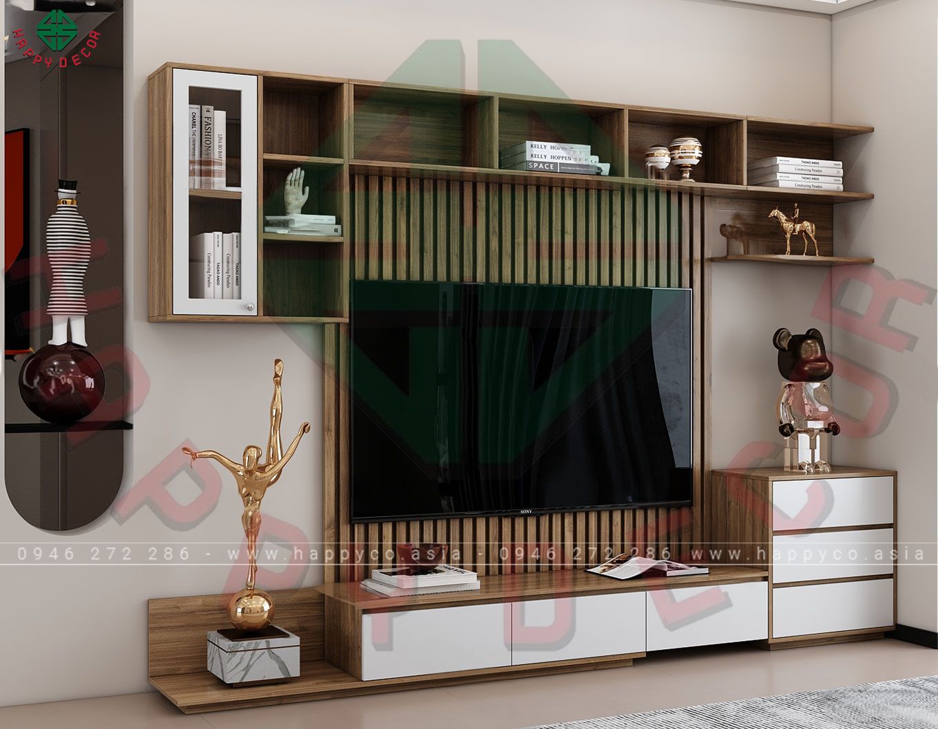 Kệ tivi gỗ công nghiệp hiện đại KT6801