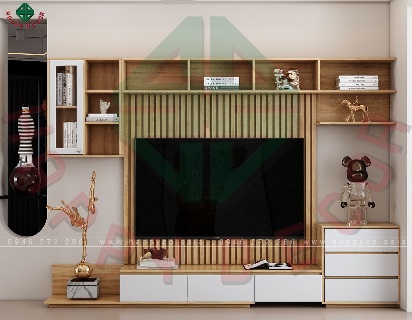 Kệ tivi phòng khách đẹp KT6801