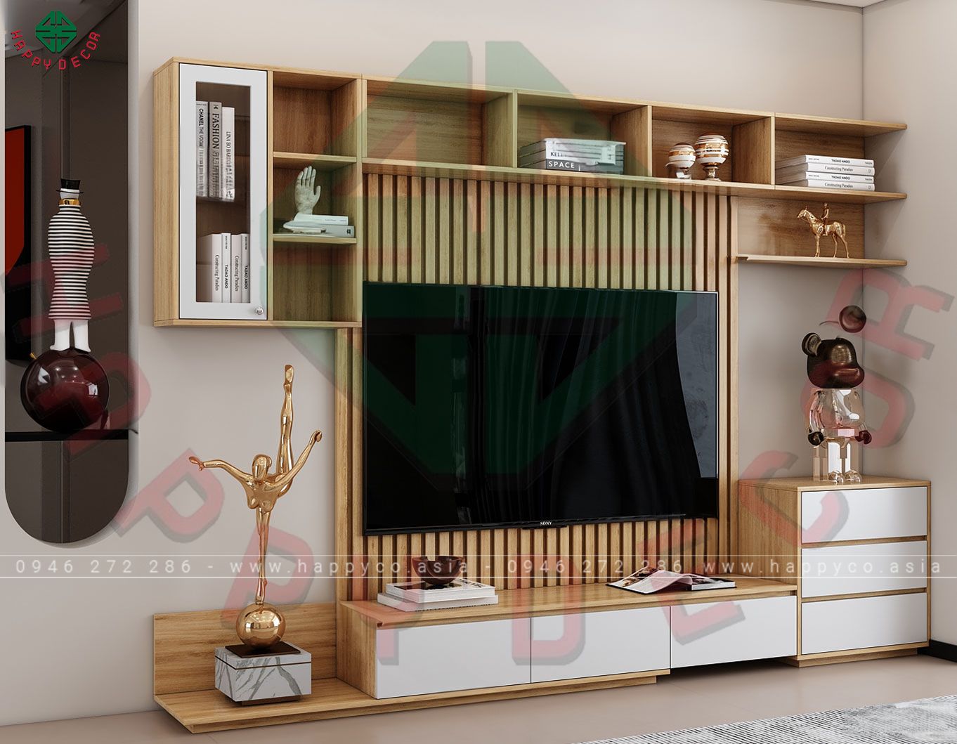 Tủ kệ tivi đẹp KT6801