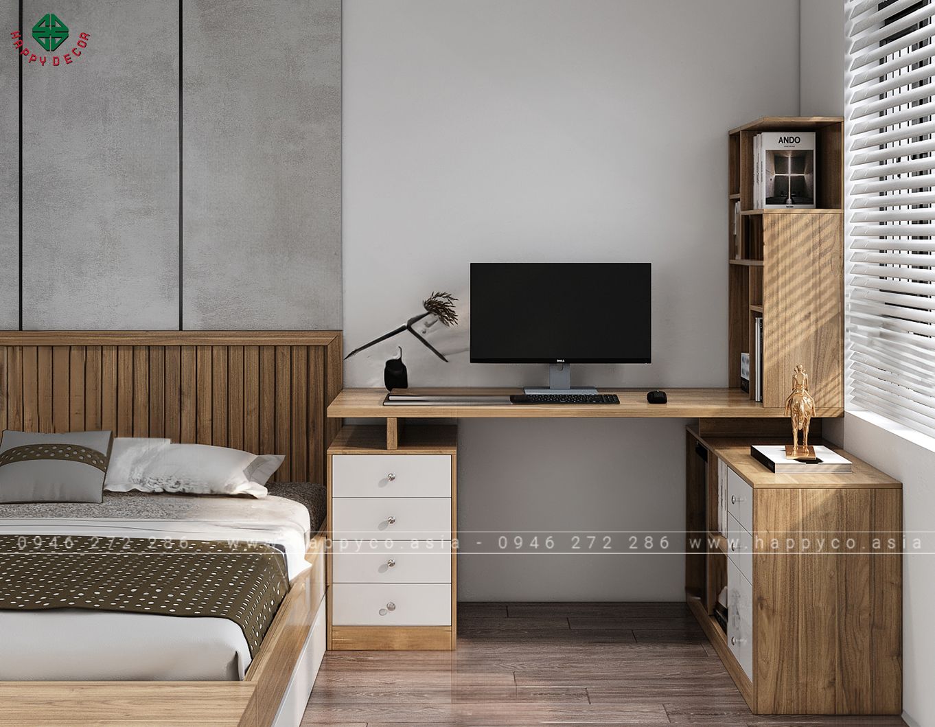 Bàn làm việc góc tiện dụng BV6811