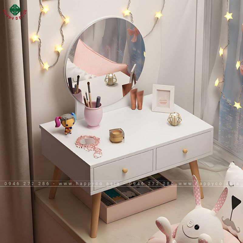 Bàn trang điểm gỗ công nghiệp nhỏ gọn, tiện lợi BP6841