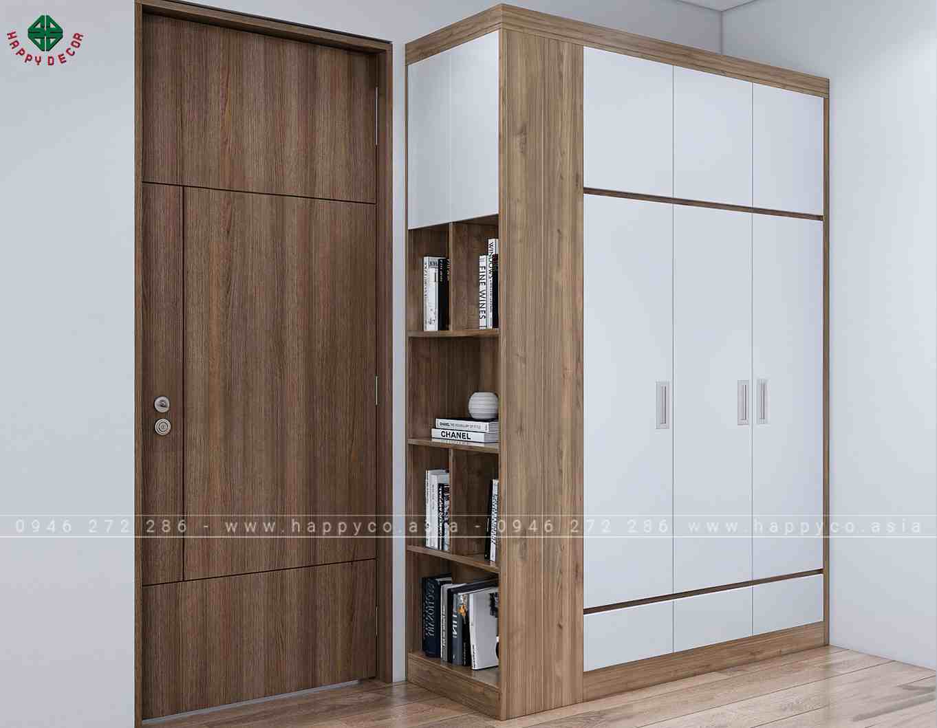 Tủ quần áo đẹp cho chung cư TA6807