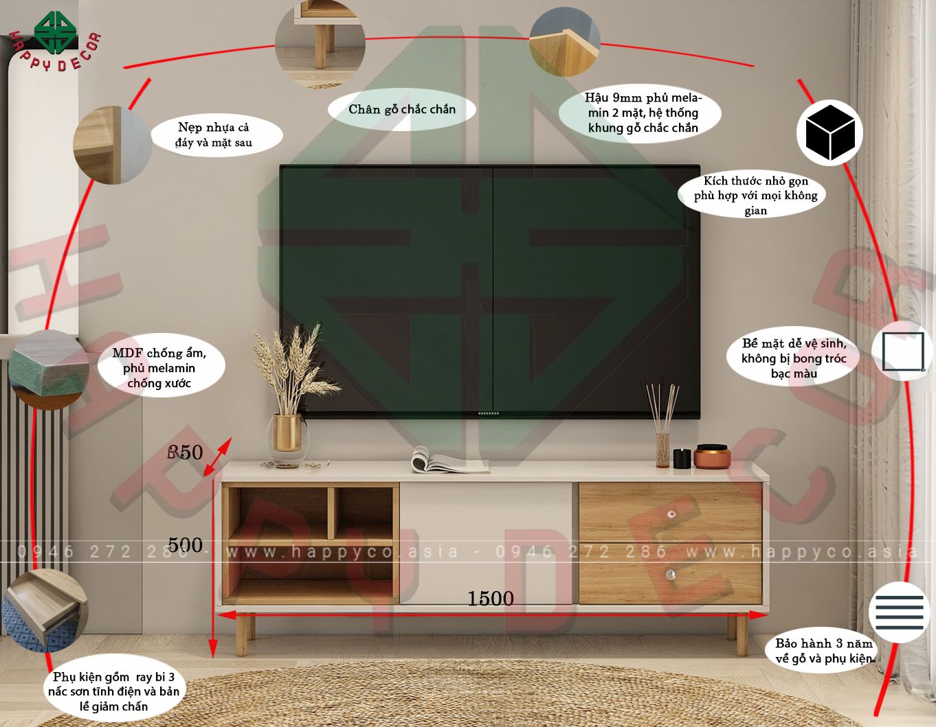 Mẫu kệ tivi nhỏ gọn KT6802