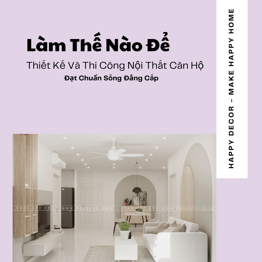 Thiết kế thi công nội thất căn hộ tại Biên Hòa - Happy Decor