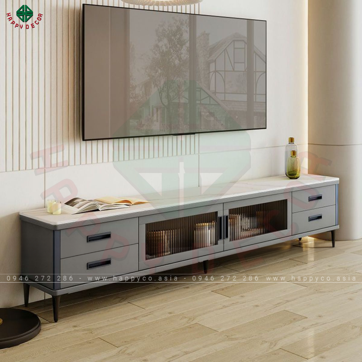 Kệ Tivi màu xám đẹp - hiện đại KT6835