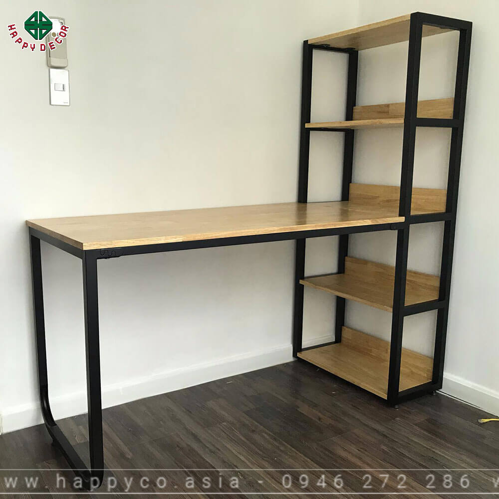 Bàn làm việc thông minh tích hợp kệ sách Bàn làm việc thông minh tích hợp kệ sách