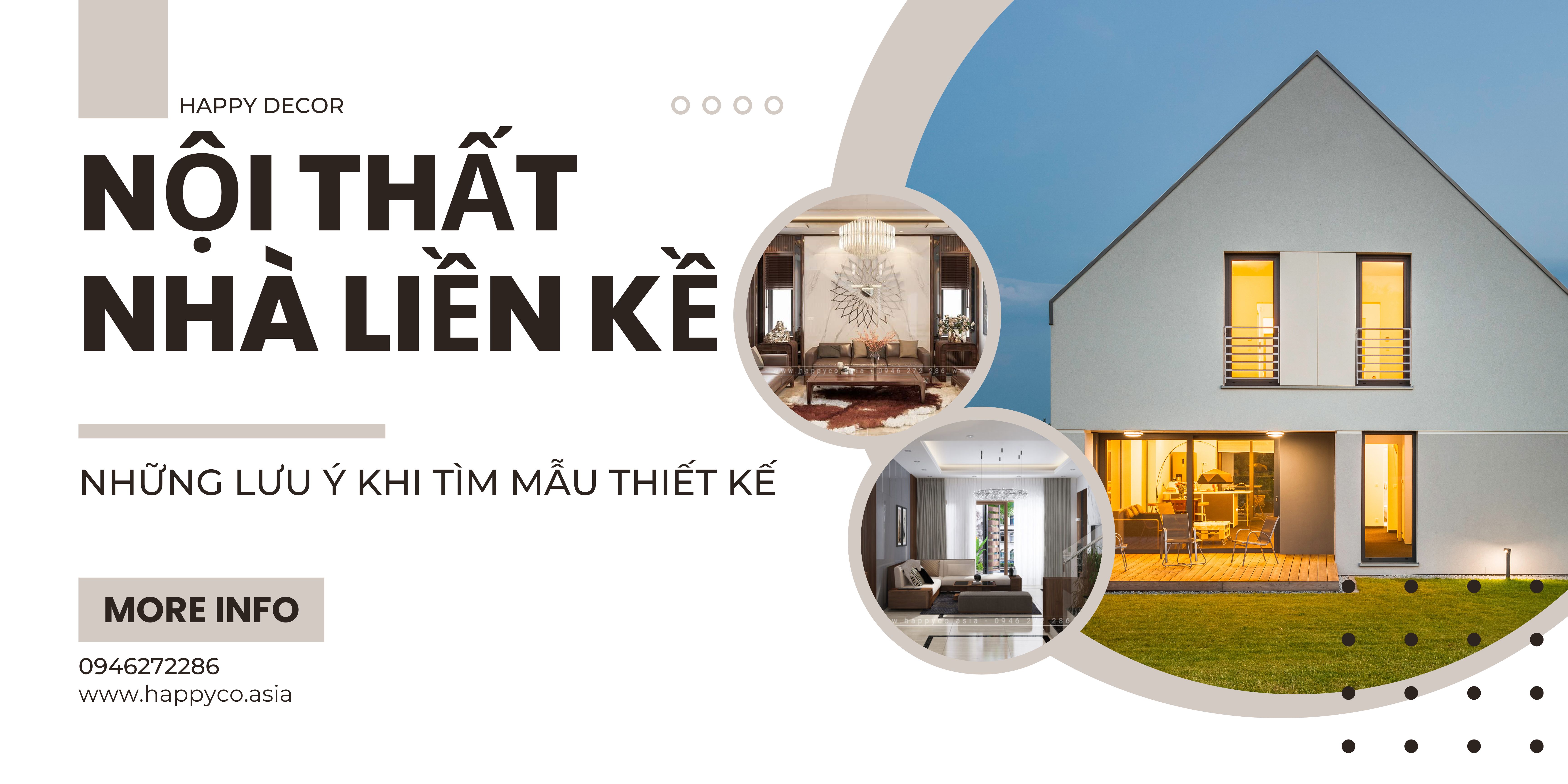 Nôi thất nhà liền kề và những lưu ý khi tìm mẫu thiết kế