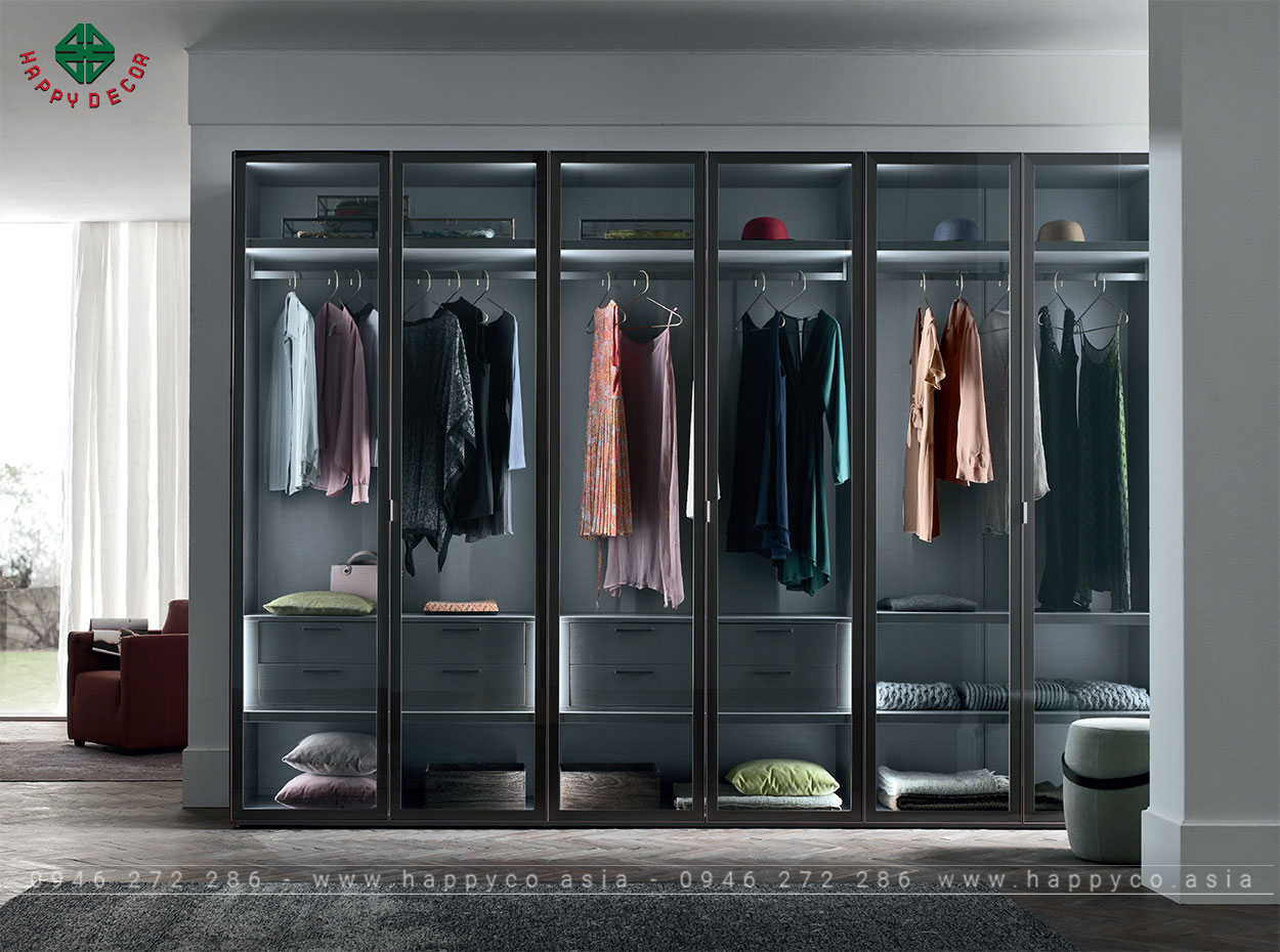 Sản phẩm tủ quần áo kính đẹp giúp bạn thể hiện gu thẩm mỹ của mình