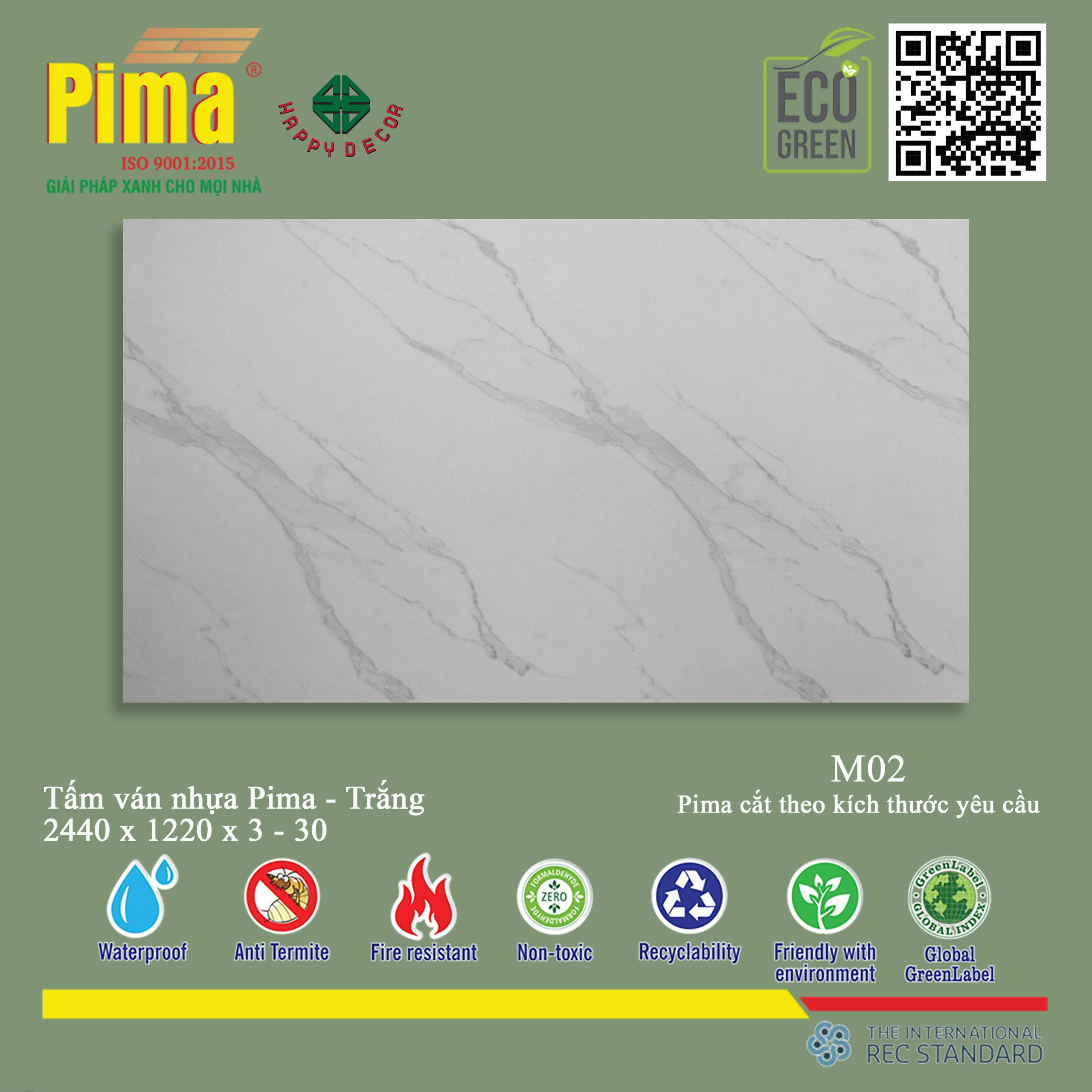 Chống mối mọt, chống ẩm, chịu lực tốt.