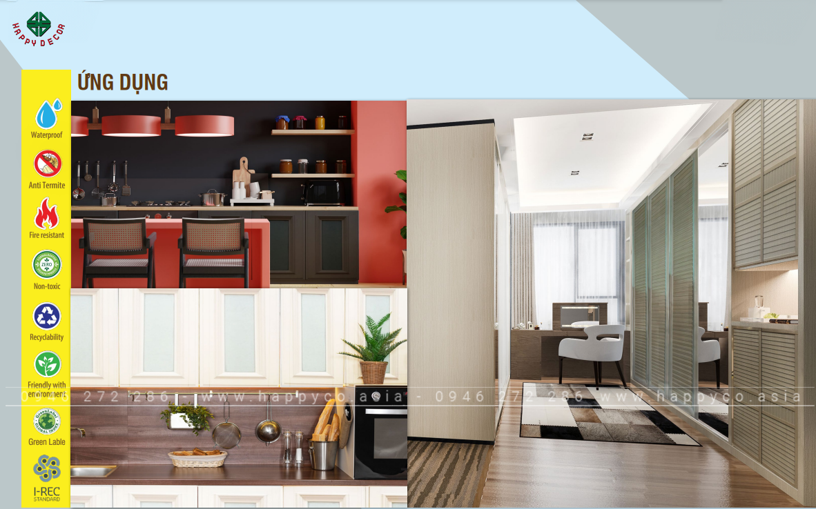 Tấm ván nhựa trắng PIMA M02 được ứng dụng trong nhiều lĩnh vực