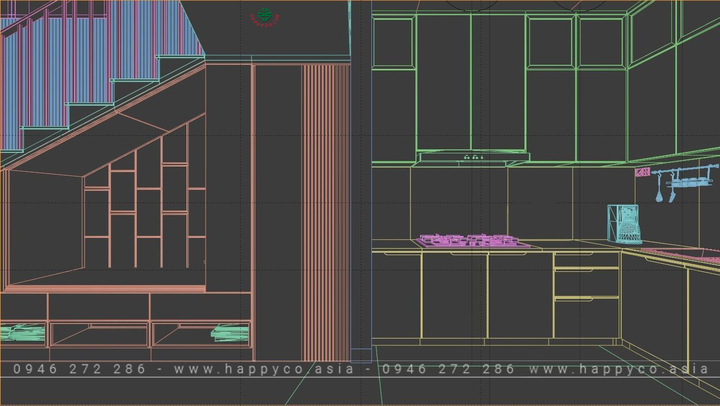 Render 3D về thiết kế nội thất - Mẫu 06