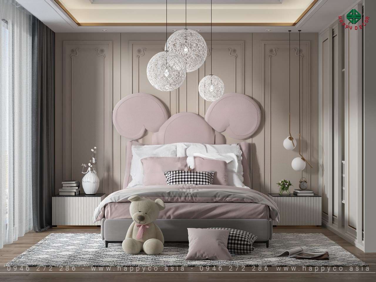 Phong cách thiết kế phòng ngủ cho bé- Mẫu 01