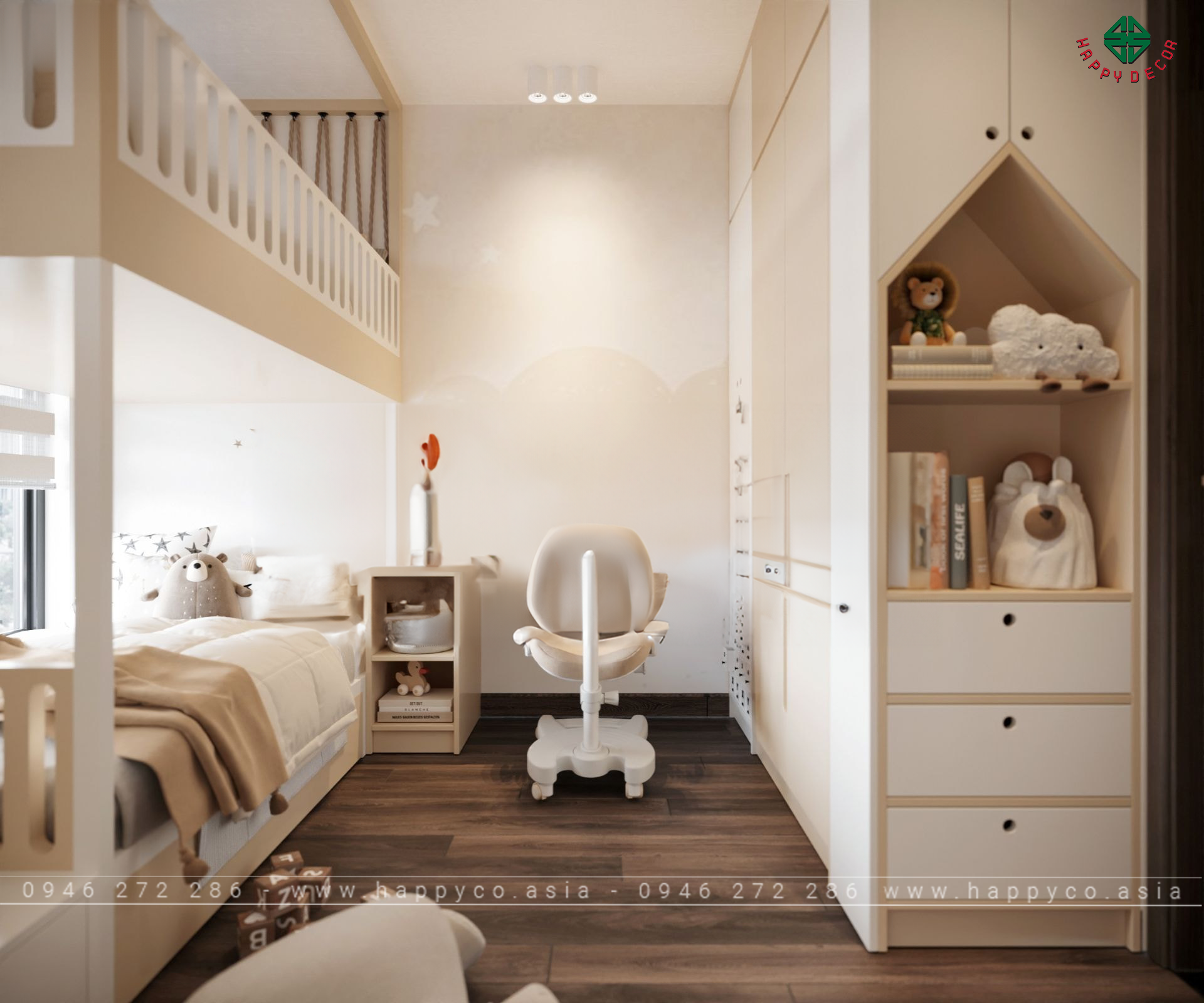 Phong cách thiết kế phòng ngủ cho bé- Mẫu 06