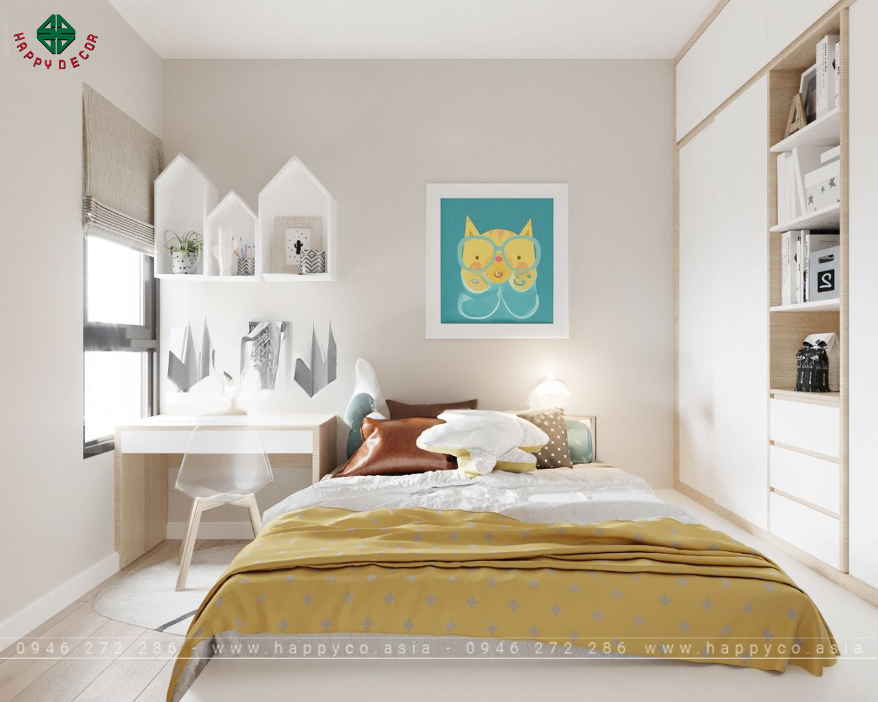 Phong cách thiết kế phòng ngủ cho bé- Mẫu 07