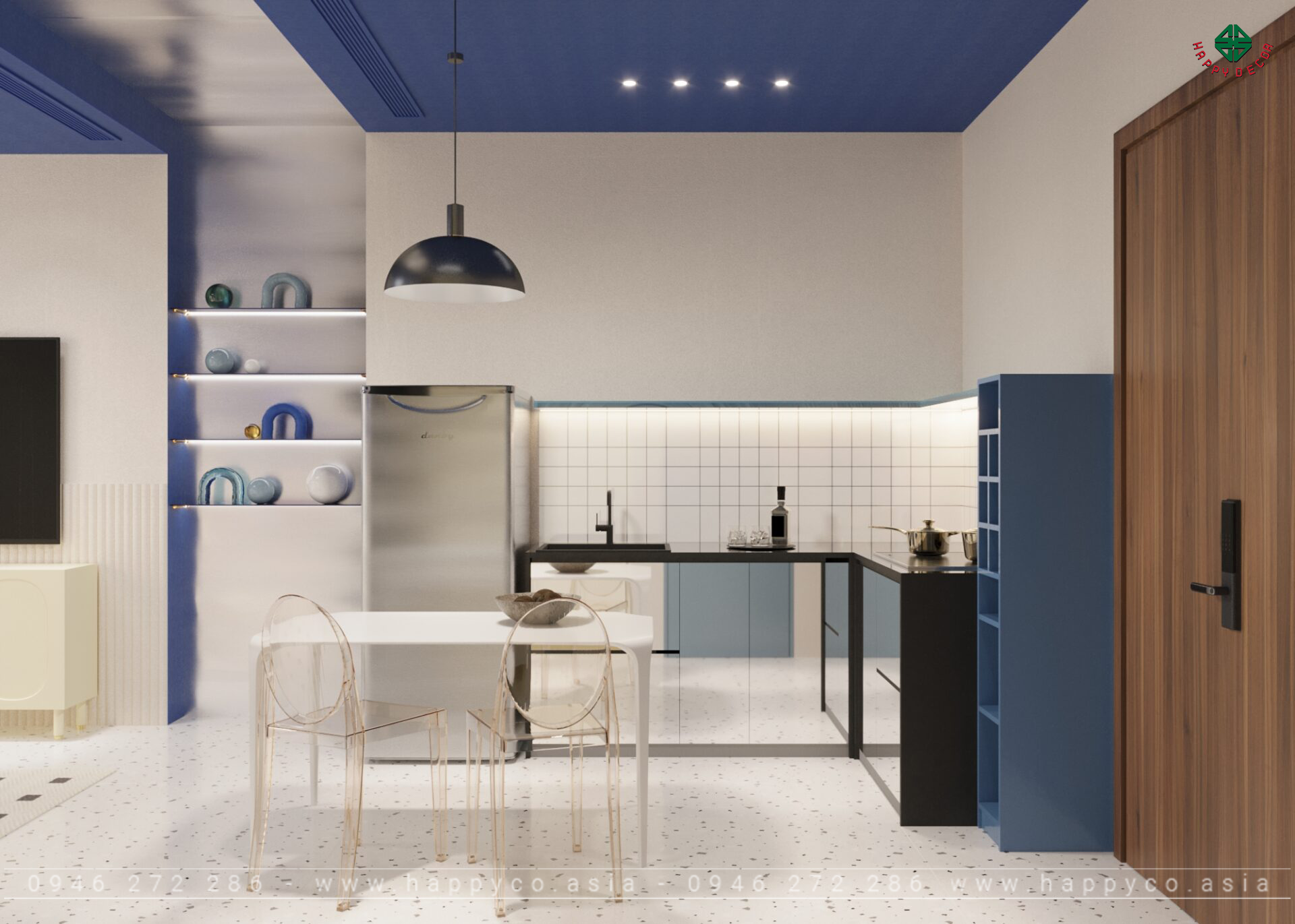 Blue House - Nơi Bình Yên và Truyền Cảm Hứng - Mẫu 01